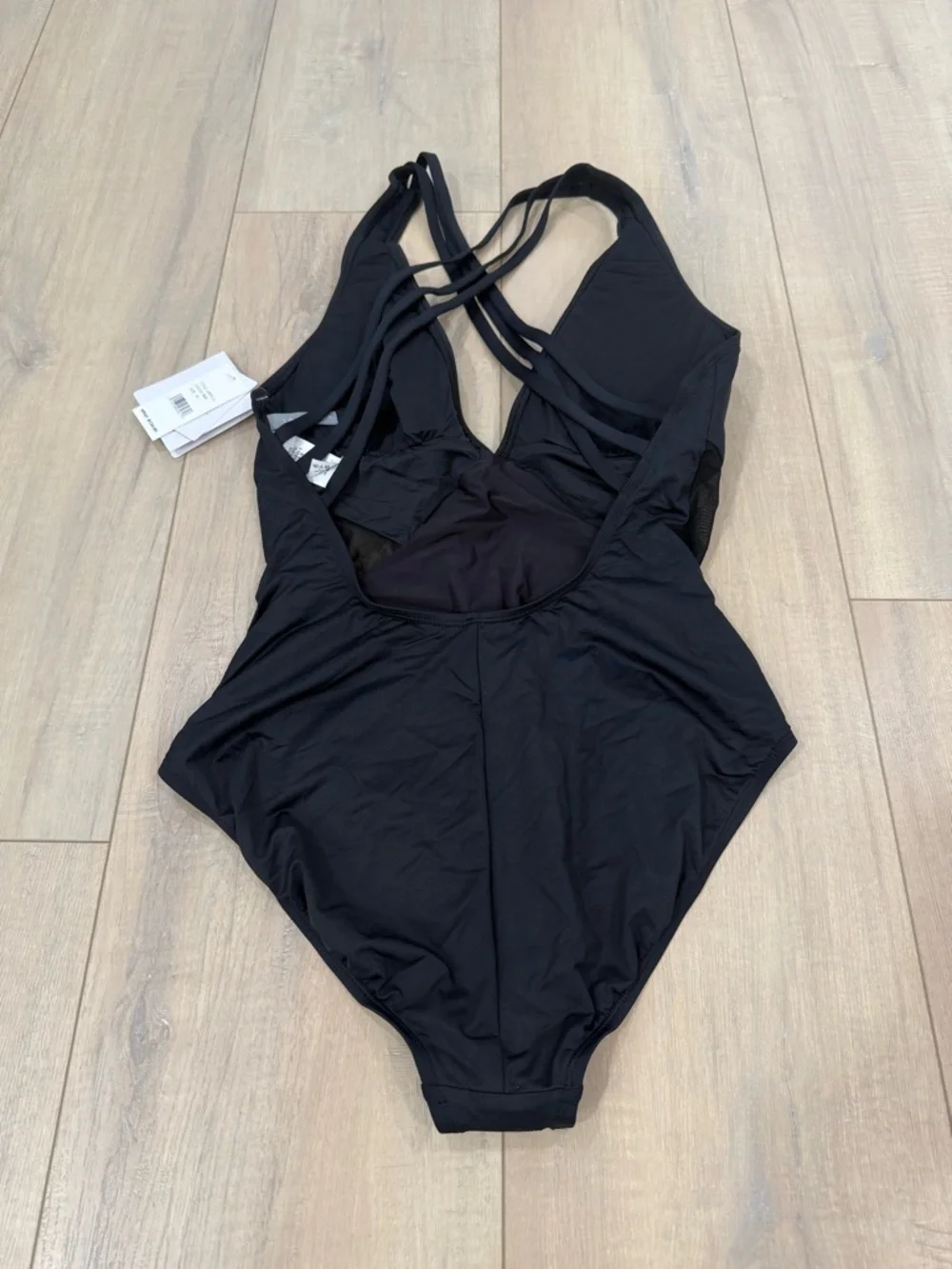 La Blanca Black One-Piece Swimsuit with Crisscross Straps